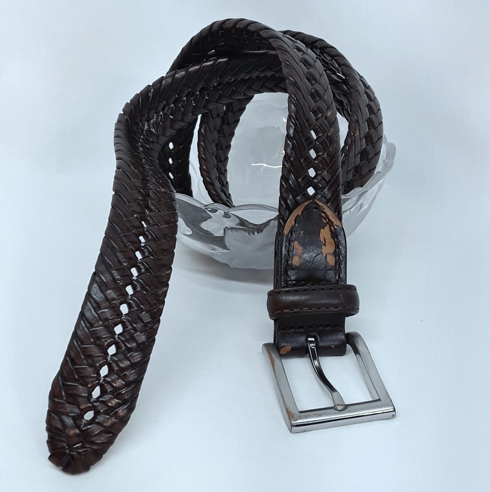 VTG Brown 36" Bonded Leather Belt